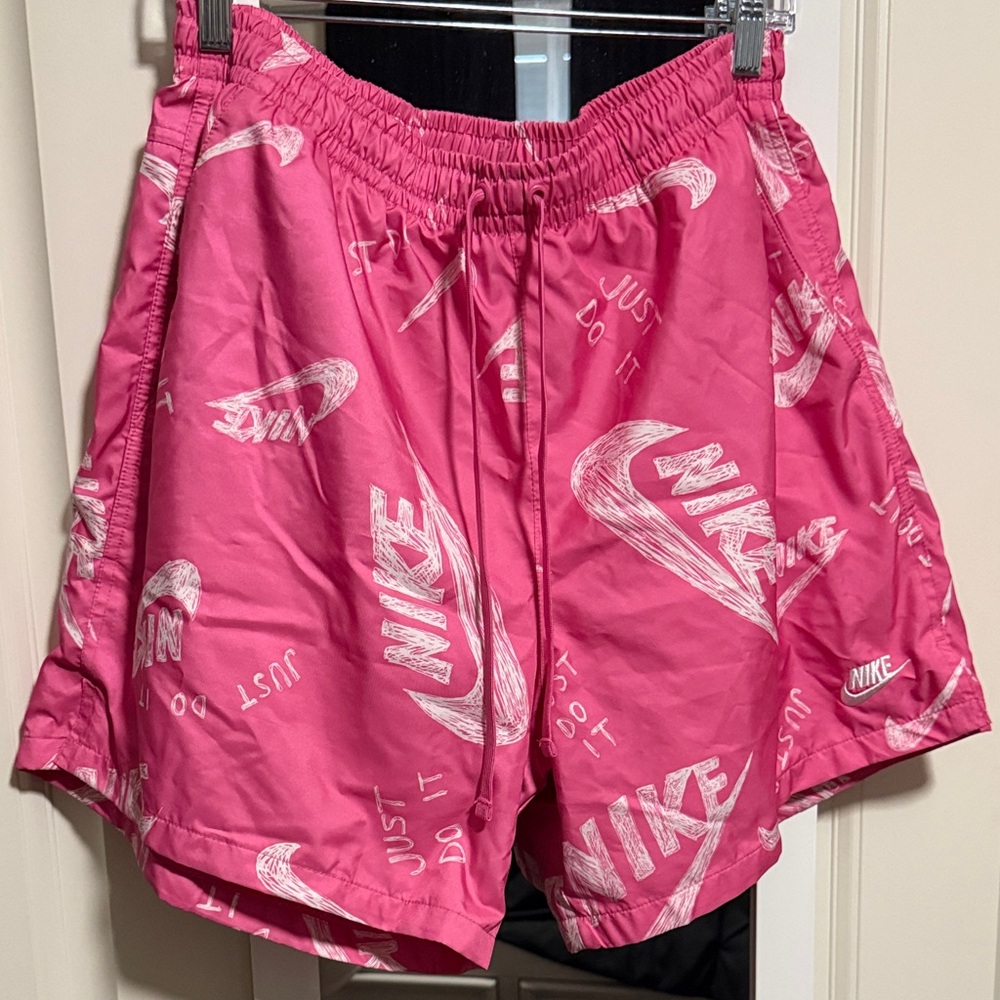 Nike Pink & White Moisture Wicking Shorts